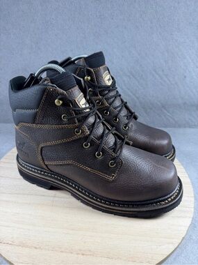 Irish Setter Kittson Work Boots Brown Leather Slip Resistant 83663 Mens Sz 9 D